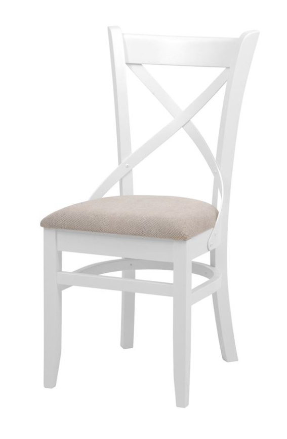 Стул "Хью" (Белая эмаль/бежевый М02) фото 3