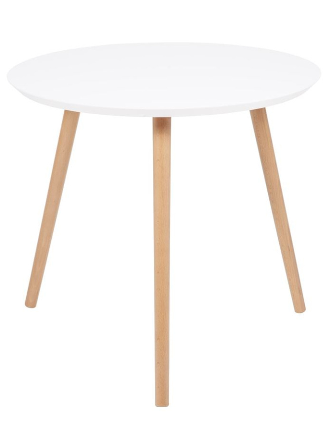 Стол журнальный "Омега 2" (Белый / Натуральный / без шпона) фото 1