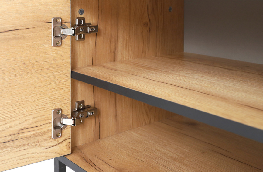 Тумба ТВ Виртон-1,  Дуб крафт золотой фото 4