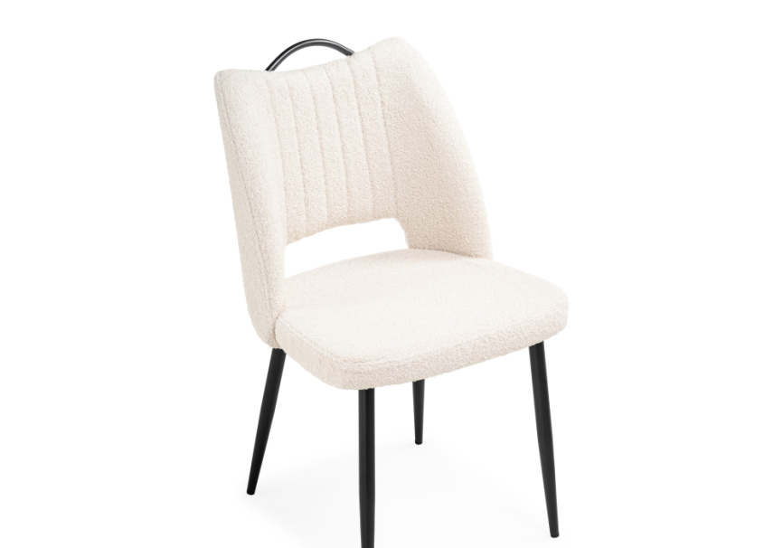 Стул на металлокаркасе Barton beige / black фото 6