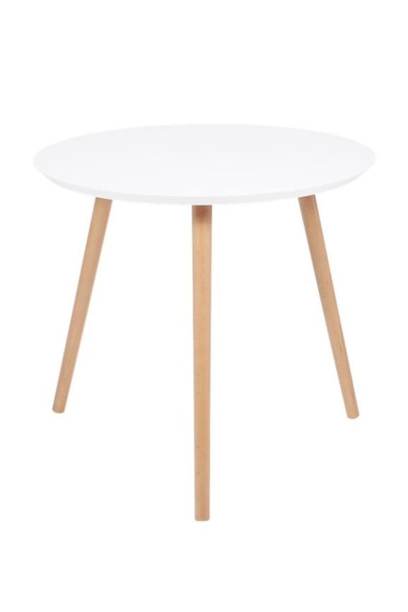 Стол журнальный "Омега 2" (Белый / Натуральный / без шпона) фото 2