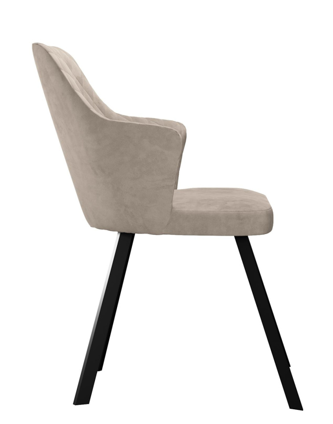 Стул DikLine 245 поворотный, К4 капучино, ножки черные фото 4