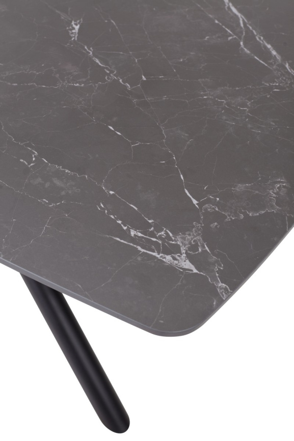 Стол RIVOLI 140 MATT BLACK MARBLE SOLID CERAMIC / BLACK, ®DISAUR фото 9