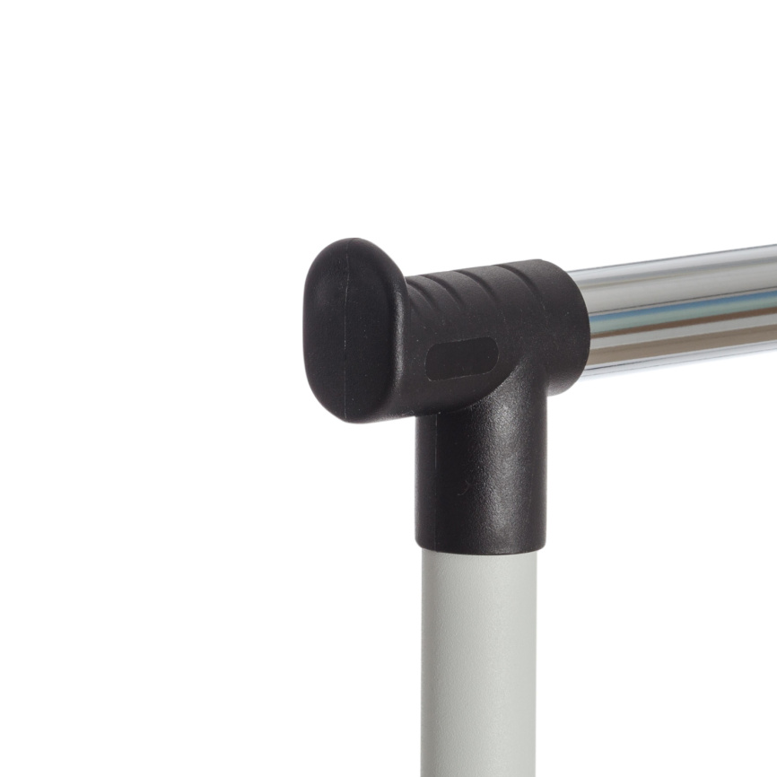 Вешалка Джет/Jet металл, пластик, 86х44х166см, черный/светло-серый/хром фото 6