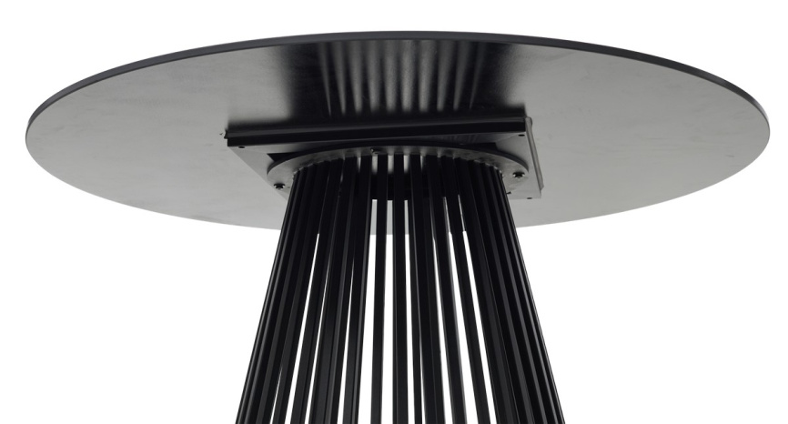 Стол ТЕРНИ (TERNI) 120 ЧЕРНЫЙ МРАМОР (MATT BLACK MARBLE SOLID CERAMIC), керамика/ ЧЕРНЫЙ, ®DISAUR фото 7