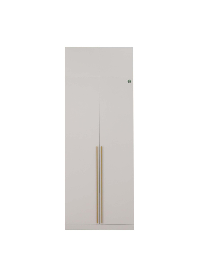 Шкаф Николь-2, Кашемир/Сатиновое золото фото 1