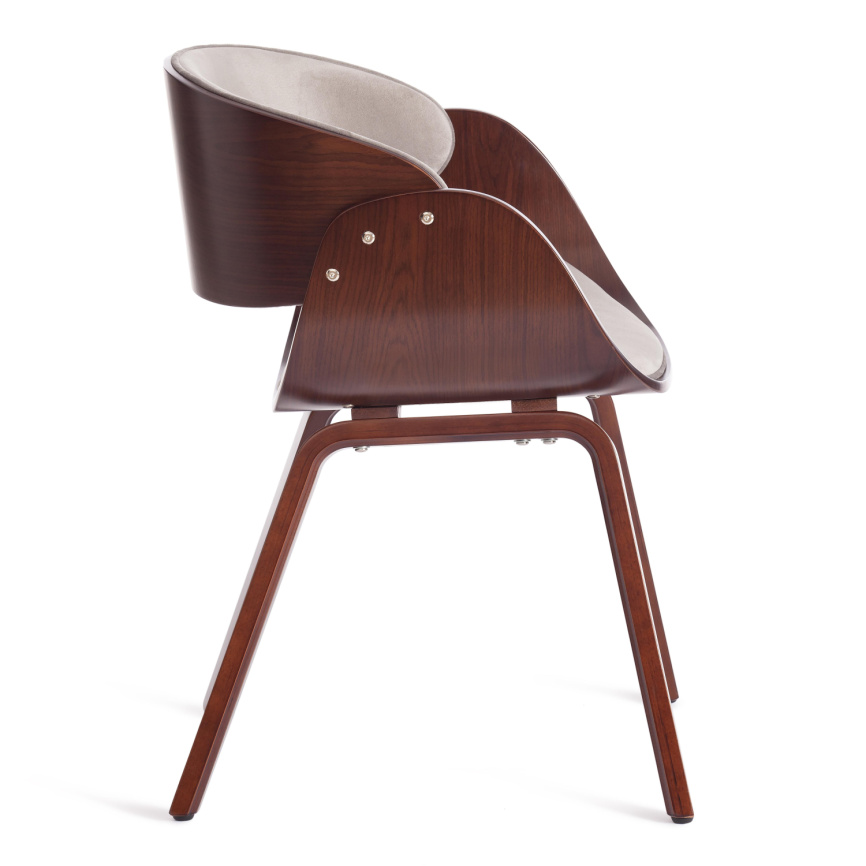 Стул Ландо/Lando (мод.8036) дерево/ткань, 59х53х75см, орех/серый фото 2