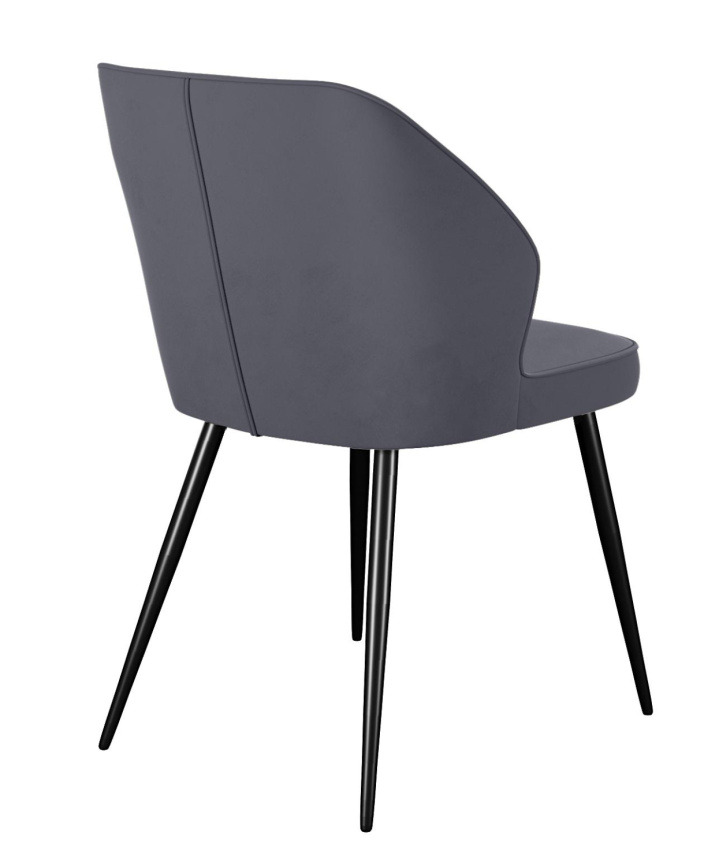 Стул DikLine 222M B28 ANTRACITE, ножки черные фото 3