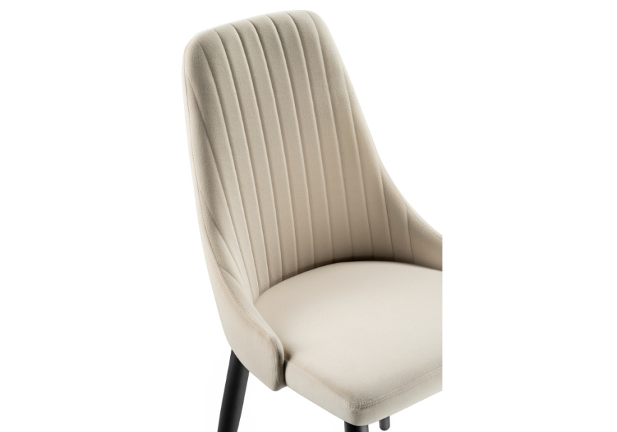 Стул на металлокаркасе Kora beige / black фото 5