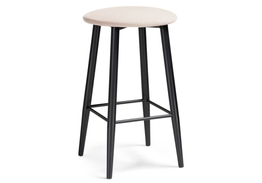 Барный стул Гангток катания айвори / черный матовый фото 1