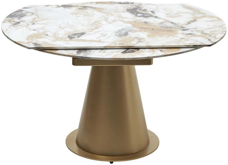 Стол TERAMO 135 GLOSS GRAND JADE SOLID CERAMIC, керамика, поворотн.механизм / Бронзовый, ®DISAUR фото 10