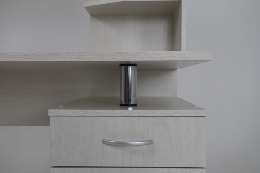 Стол компьютерный МАКСИМ-1, Ясень Анкор Светлый фото 5