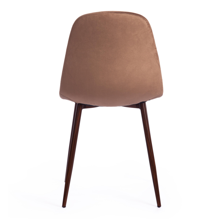 Стул BREEZE (mod. 4724) Велюр/металл , 44 х 53 х 87 см, Brown (коричневый) HLR11 / орех фото 4