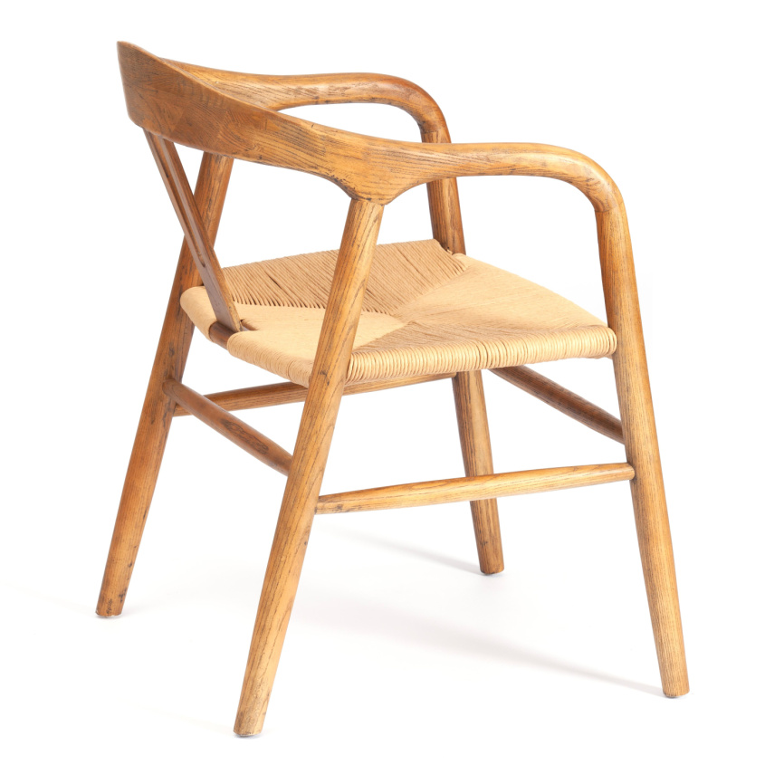 Стул VALI дерево вяз/бечевка, Груша (№3), 50х46х77 см фото 5