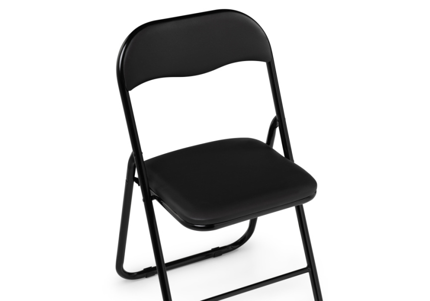 Стул на металлокаркасе Fold 1 складной black / black фото 6