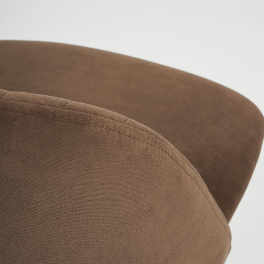 Кресло Мелоди/Melody флок , коричневый, 6 фото 7