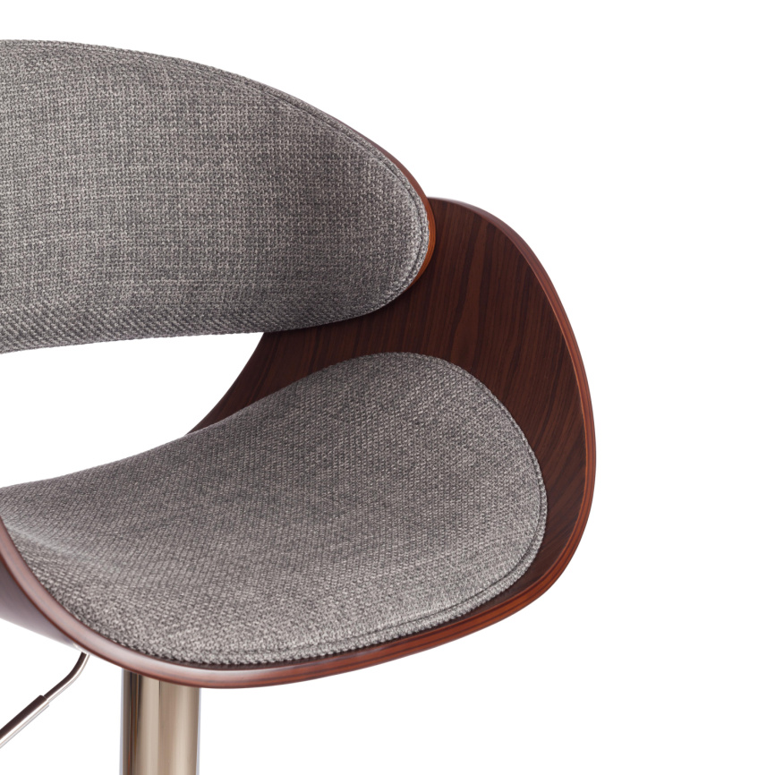 Стул барный Ландо/Lando (мод.4036) металл/дерево/ткань, 59х51х93-114см, высота сиденья 62-83см, серы фото 8