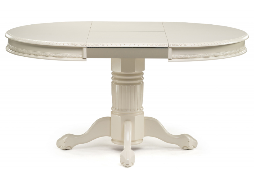 Стол деревянный Альфред круглый крем фото 4