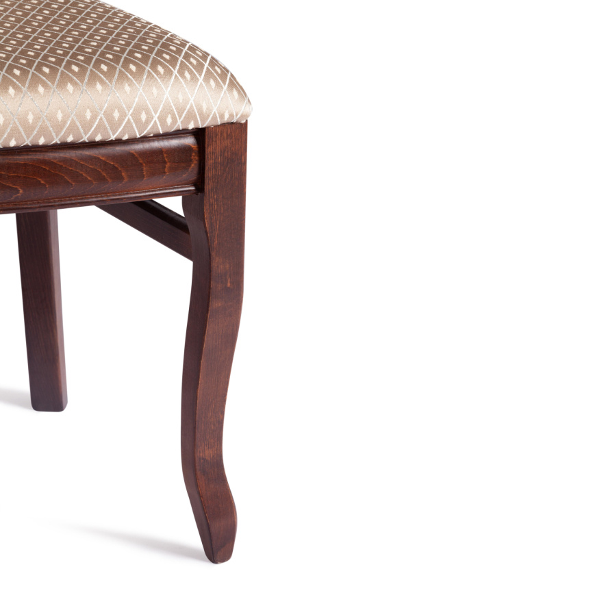 Стул Версаль/Versal (мягкое сиденье) бук, 51х48х106см, темный орех (тобако), жаккард коричневый фото 9