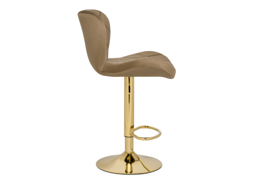 Барный стул Porch dark beige / golden фото 3