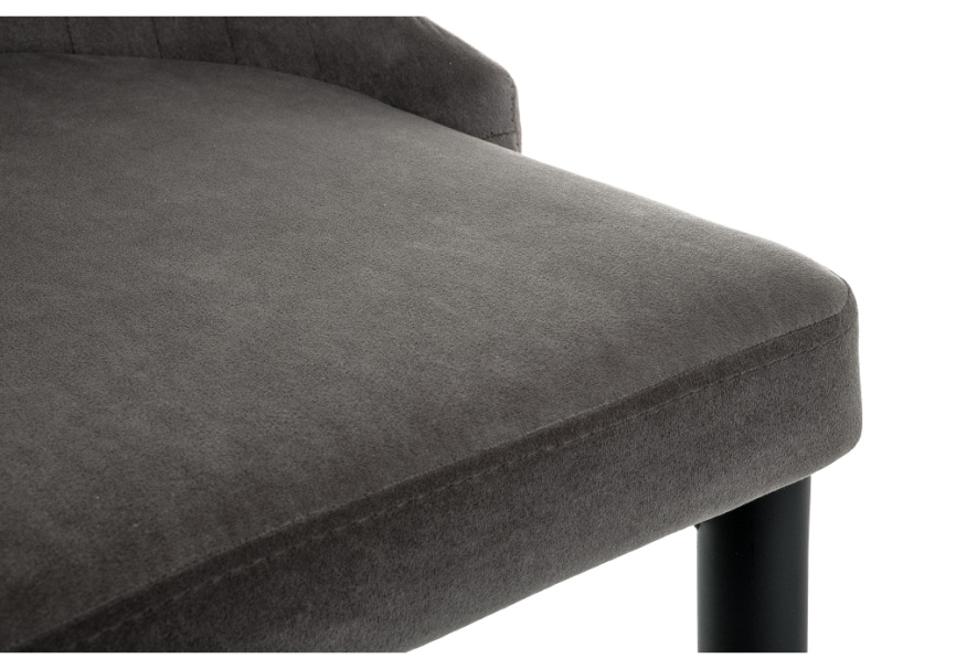 Стул на металлокаркасе Kora dark gray / black фото 8