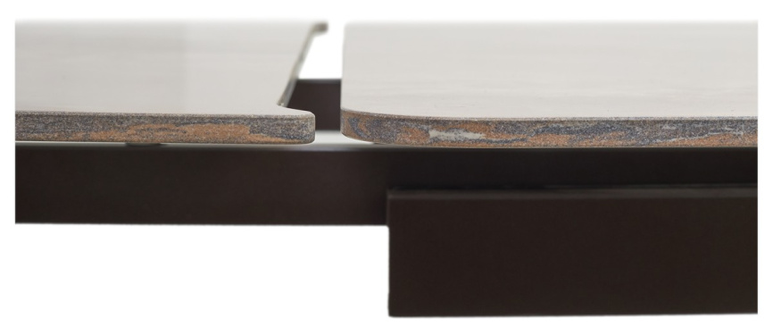 Стол ЭДЕР (EDER) 160 цвет АМБЕР ЖАДЕ (GLOSS AMBER JADE SOLID CERAMIC) / ОРЕХ, ®DISAUR фото 3