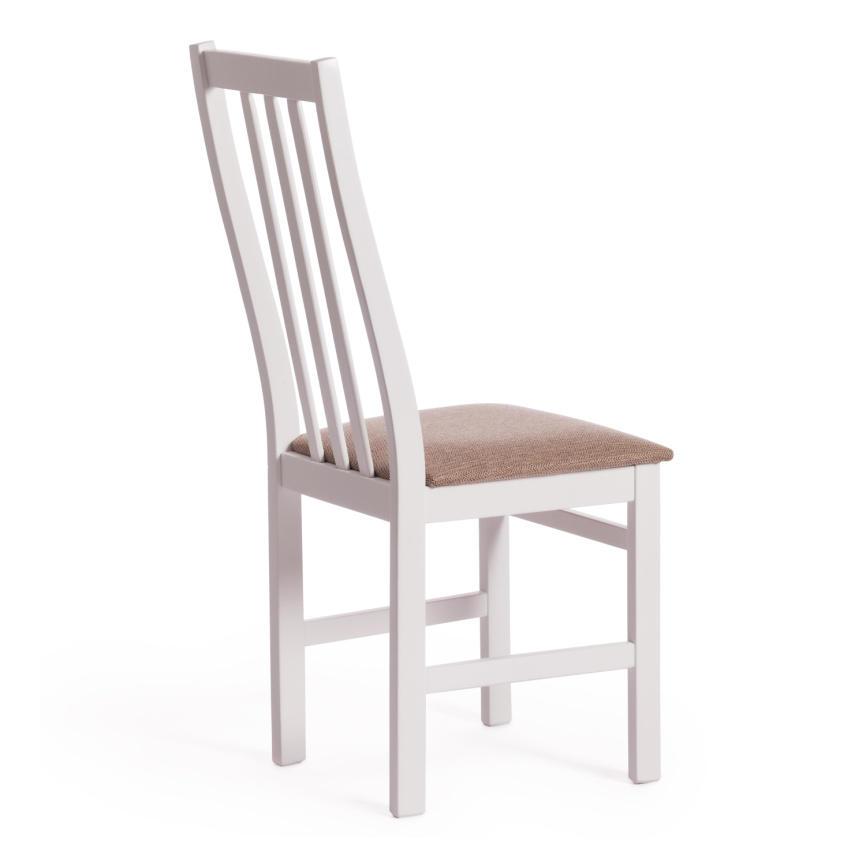 Стул SWEDEN Многослойная фанера, 41*40*99 см, white, ткань бежевая (Ford William 7) фото 3