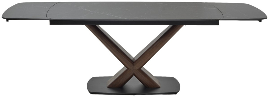 Стол BLANCO 160 MATT BLACK MARBLE SOLID CERAMIC / Орех, ®DISAUR фото 9