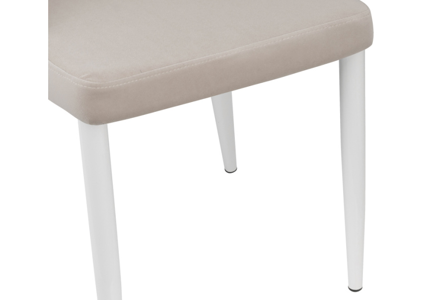 Стул на металлокаркасе Kora white / beige фото 7