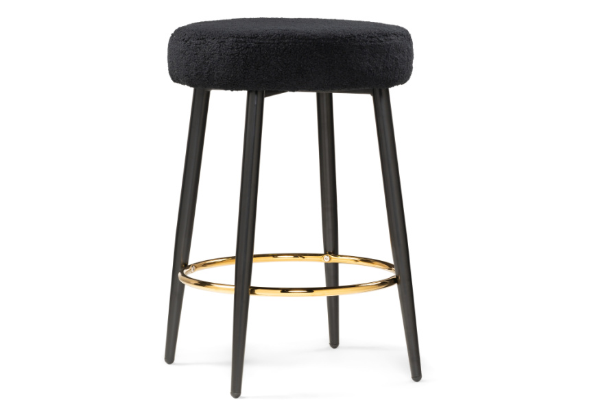 Барный стул Plato black fabric фото 1