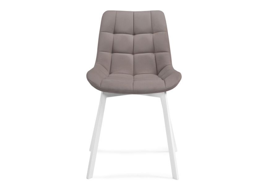 Стул на металлокаркасе Челси латте / белый фото 2