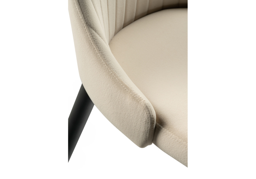 Стул на металлокаркасе Kora beige / black фото 6