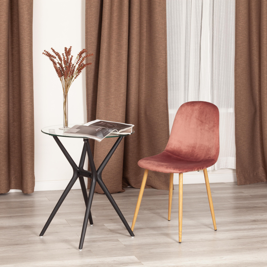 Стул BREEZE (mod. 4724) / 1 шт. в упаковке вельвет/металл, 44 х 53 х 87 см, Coral (коралловый) HLR44 фото 5