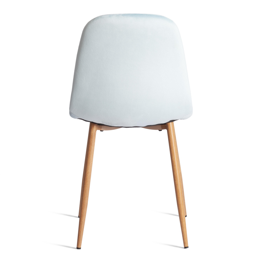 Стул BREEZE (mod. 4724) Велюр/металл , 44 х 53 х 87 см, Aquamarine (аквамарин) HLR16 / натуральный фото 4