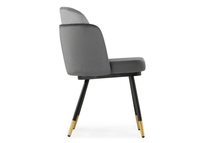 Стул на металлокаркасе Penelopa dark gray / light gray /  black / gold фото 3