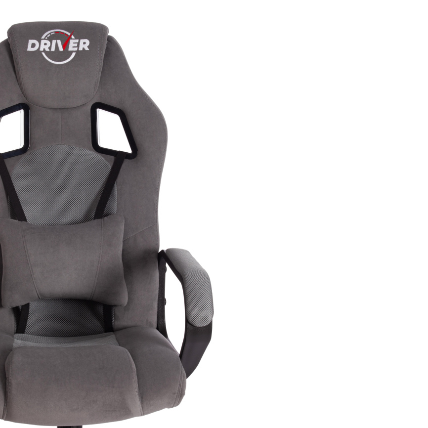 Кресло Драйвер/Driver (22) флок/ткань, серый/серый, 29/TW-12 фото 6