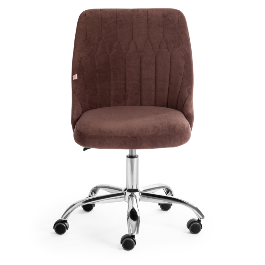 Кресло Сван/Swan флок , коричневый, 6 фото 5