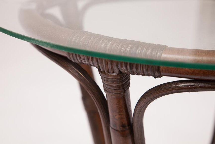 Комплект Нью Богота/New Bogota (диван + 2 кресла + стол со стеклом) /с подушками/ ротанг, кр:61х67х7 фото 4