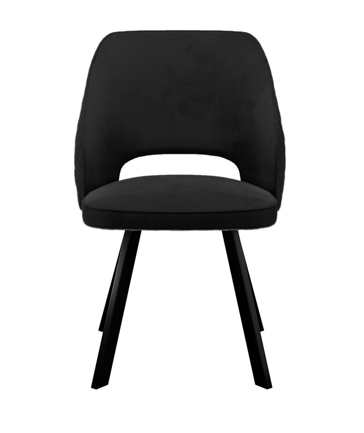 Стул DikLine 274 поворотный К21 черный, ножки черные фото 2