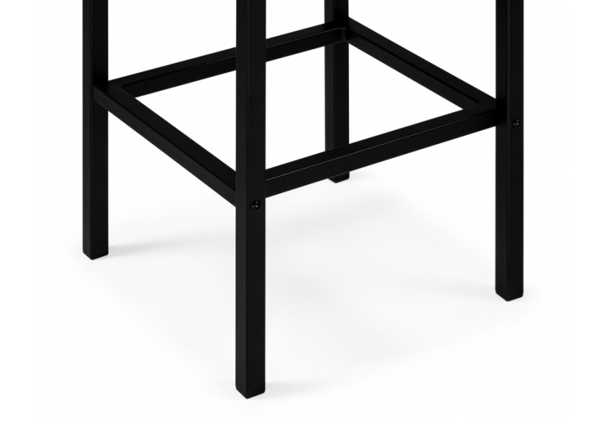 Барный стул Лофт кож.зам. d6 / черный матовый фото 6