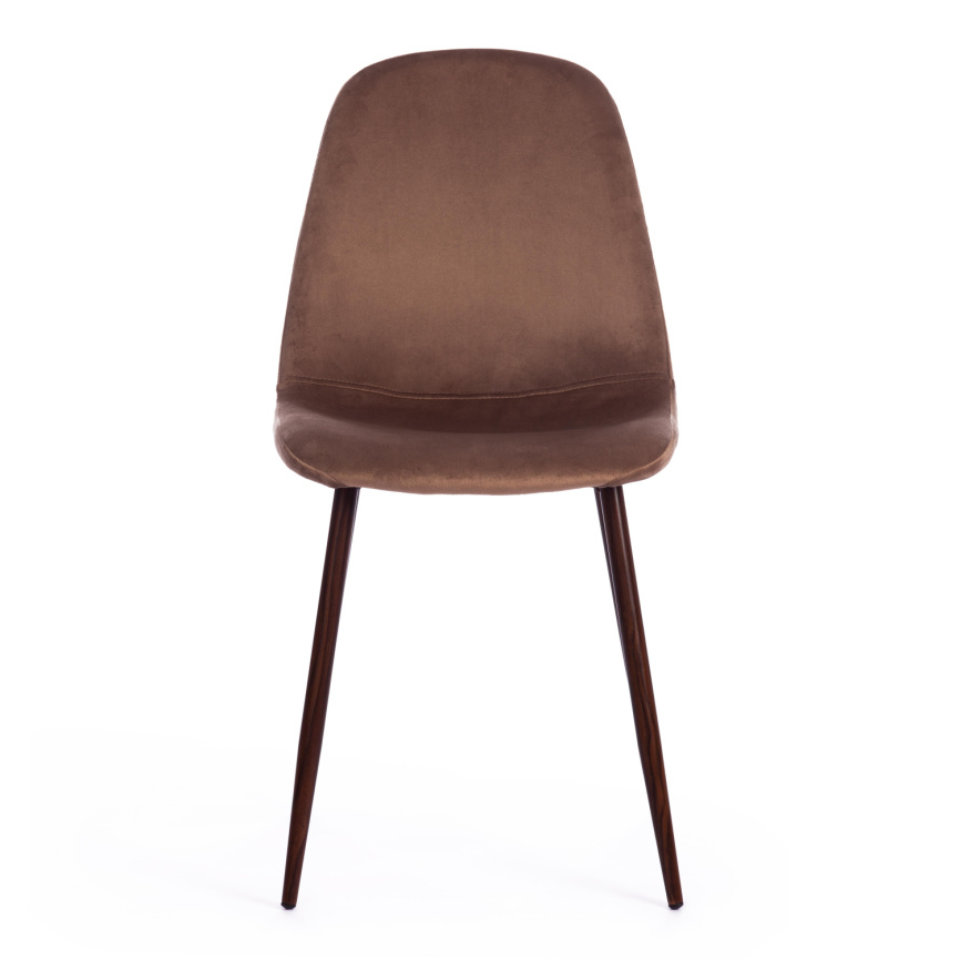 Стул BREEZE (mod. 4724) Велюр/металл , 44 х 53 х 87 см, Brown (коричневый) HLR11 / орех фото 5