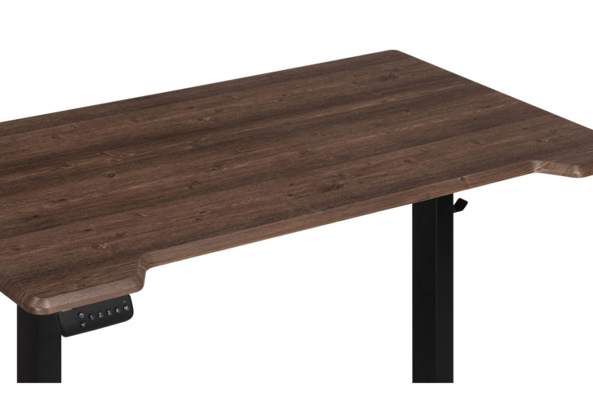 Компьютерный стол Маркос с механизмом подъема 120х75х75 черный / кантри орех фото 6