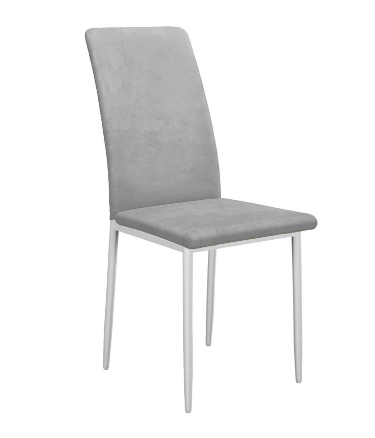 Стул DikLine 272 B22 GREY, ножки белые фото 1