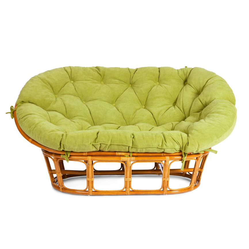 Диван MAMASAN/МАМАСАН 23/02 W /с подушкой/ подушка 182х119 см, 169х102х80 см, Pecan (орех), флок, ол фото 9