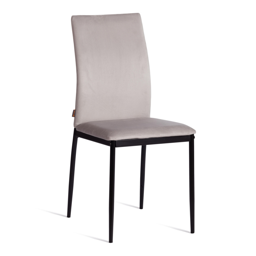Стул Капри/Capri (мод.BC565-DC) металл, флок, 43х53х92см, светло-серый HLR14/черный фото 1