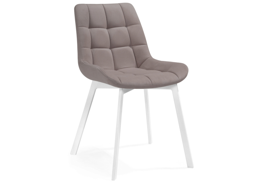 Стул на металлокаркасе Челси латте / белый фото 1