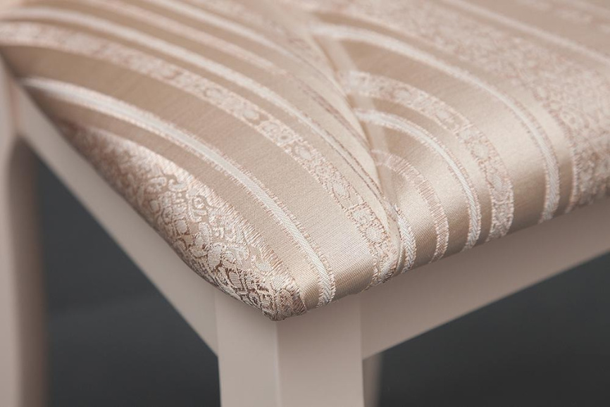 Стул Опера/Opera (OP-SC) дерево гевея, 45х53х97см, слоновая кость 2-5, ткань бежевая,рисунок золотис фото 6