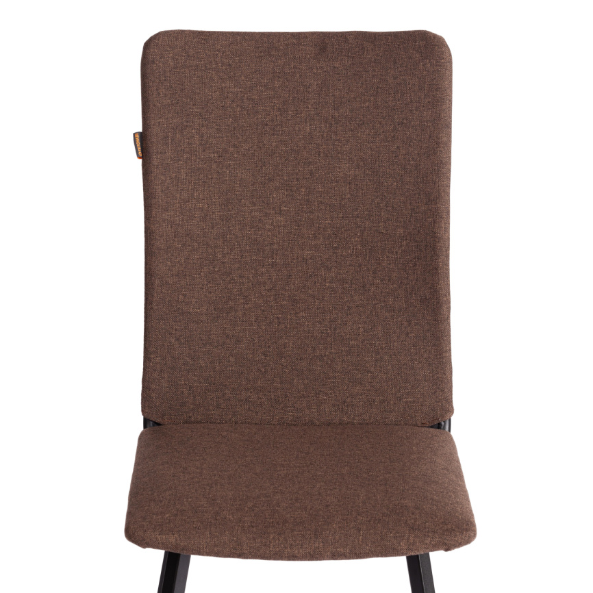 Стул обеденный Ля Русс/La Rousse ткань рогожка, коричневый/черный, 3м7-147, 49х50х93см фото 4