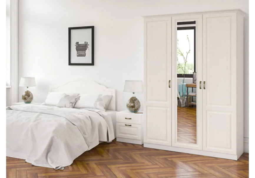 Шкаф Ливерпуль белый / ясень ваниль фото 6