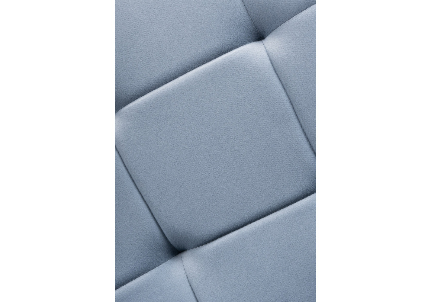 Стул на металлокаркасе Bruk light blue / black фото 8